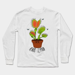 Botanical plant Carnivorous Plant Dionaea Musciplua | Venus Fly Trap Long Sleeve T-Shirt